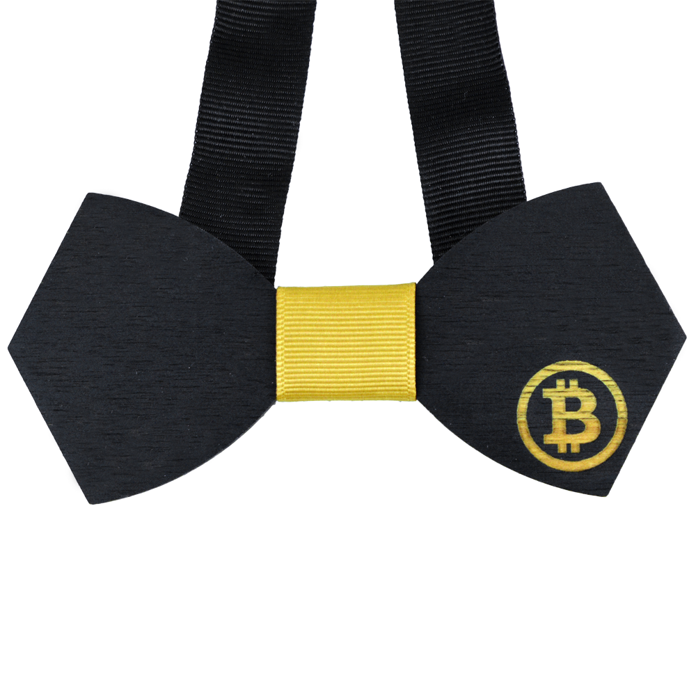 Mucha drewniana Bitcoin